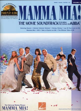 HAL LEONARD PIANO PLAY ALONG VOL.73 MAMMA MIA + AUDIO TELECHARGEABLE