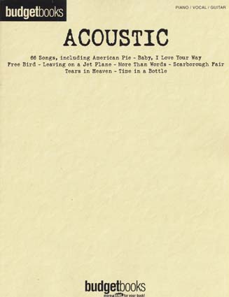 HAL LEONARD BUDGETBOOKS ACOUSTIC - PVG