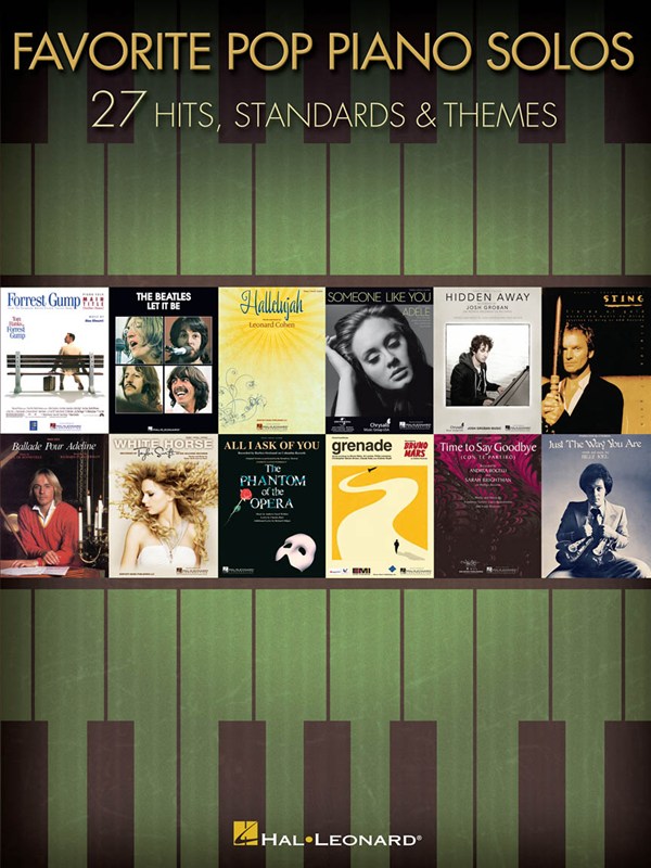 HAL LEONARD FAVORITE POP PIANO SOLOS - PIANO SOLO