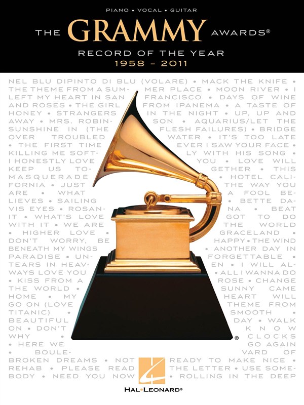 HAL LEONARD GRAMMY AWARDS RECORD OF THE YEAR 1958-2011 - PVG