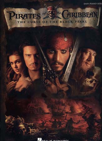 HAL LEONARD PIRATES OF THE CARIBBEAN - CURSE BLACK PEARL - EASY PIANO SOLO