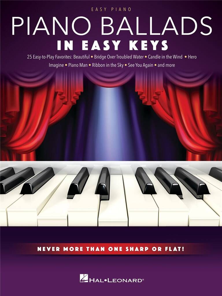 HAL LEONARD SUPER EASY SONGBOOK - PIANO BALLADS IN EASY KEYS