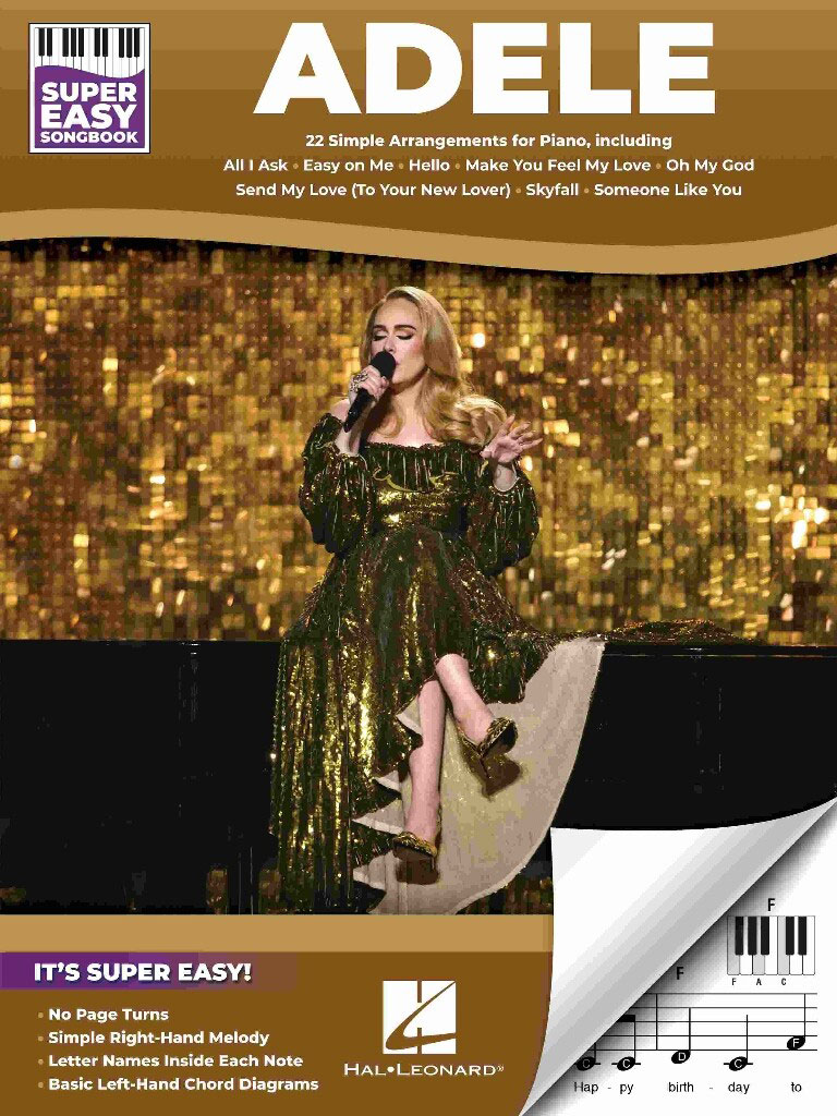 HAL LEONARD ADELE - SUPER EASY SONGBOOK