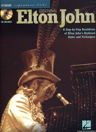 HAL LEONARD JOHN ELTON - SIGNATURE LICKS - ESSENTIAL KEYBOARD + CD