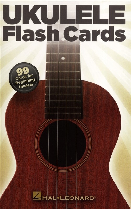 HAL LEONARD UKULELE FLASH CARDS 99 CARDS FOR BEGINNING UKULELE - UKULELE