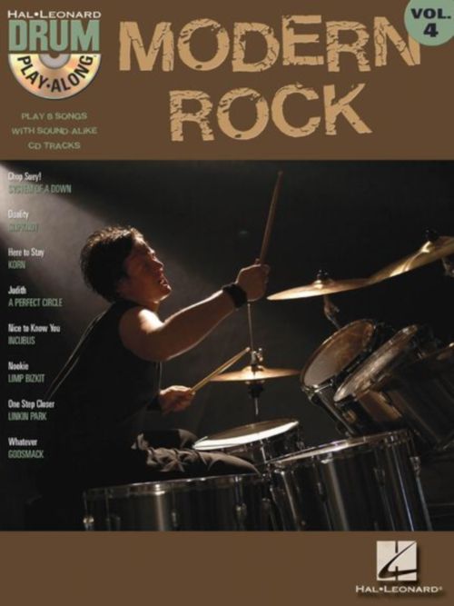 HAL LEONARD Modern Rock - Drum Play Along Vol.04