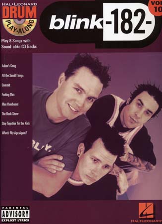 HAL LEONARD DRUM PLAY ALONG VOL.10 - BLINK 182 + CD - DRUM
