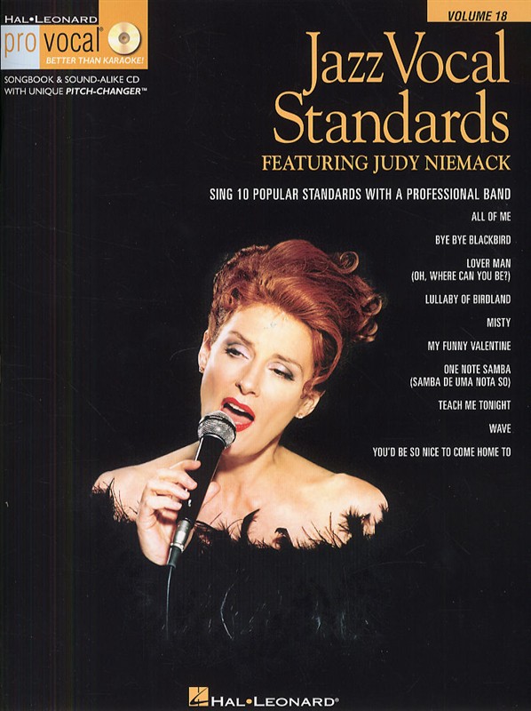 HAL LEONARD JAZZ VOCAL STANDARDS - SING 10 POPULAR STANDARDS WITH A PROFESSIONAL BAND + CD - VOICE