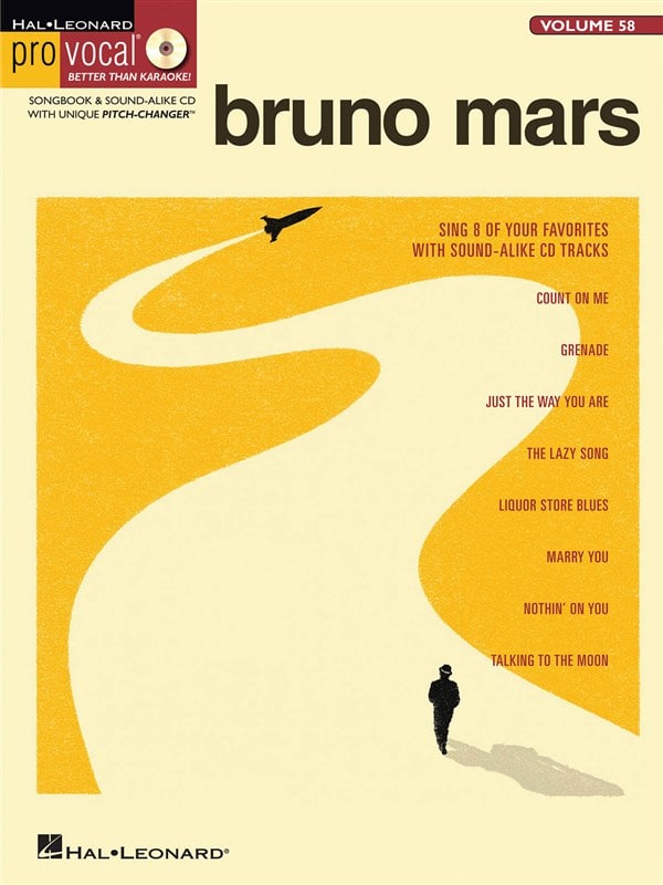 Hal Leonard Pro Vocal Volume 58 Mars Bruno Mens Edition Cd Voice Woodbrass Com