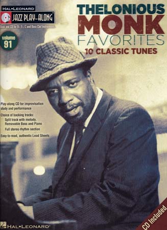 HAL LEONARD Thelonious Monk -Jazz Play Along Vol.91 Thelonious Monk + Cd - Bb, Eb, C Instruments