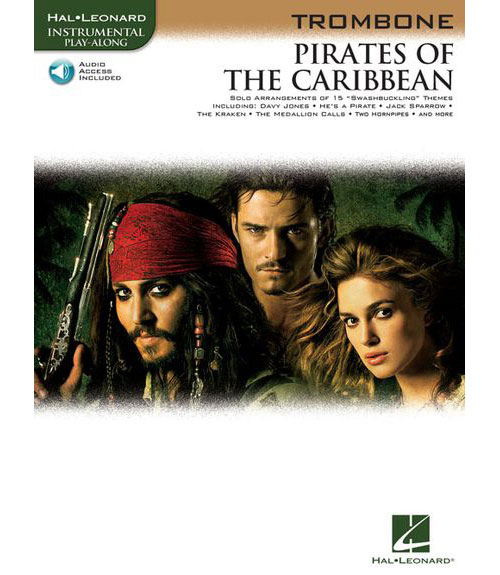 HAL LEONARD KLAUS BADELT - PIRATES OF THE CARIBBEAN + MP3 - TROMBONE