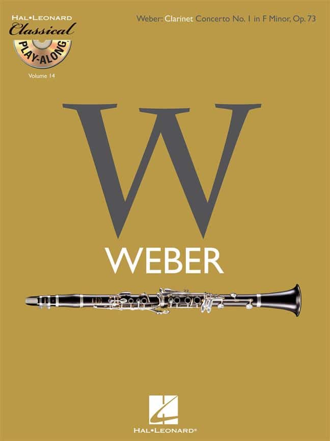 HAL LEONARD WEBER C.M. - CLARINET CONCERTO N°1 IN F MINOR OP.73 + CD