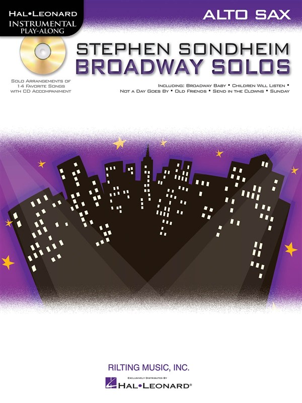 HAL LEONARD INSTRUMENTAL PLAY ALONG - SONDHEIM STEPHEN BROADWAY SOLOS + CD - ALTO SAXOPHONE