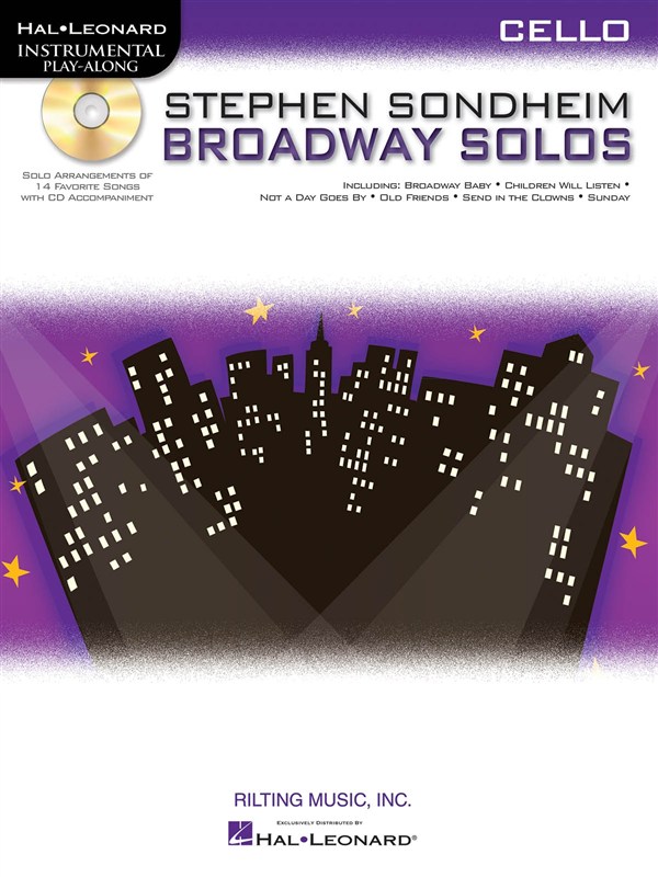 HAL LEONARD INSTRUMENTAL PLAY ALONG - SONDHEIM STEPHEN BROADWAY SOLOS + CD - CELLO