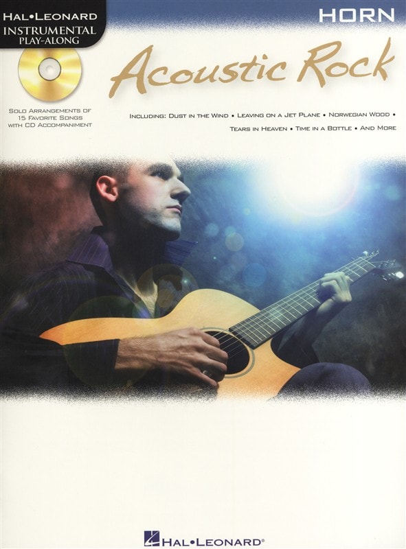 HAL LEONARD INSTRUMENTAL PLAY ALONG - ACOUSTIC ROCK + CD - HORN