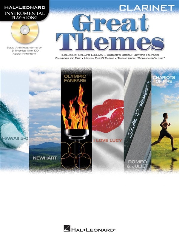 HAL LEONARD INSTRUMENTAL PLAY ALONG - GREAT THEMES + CD - CLARINET