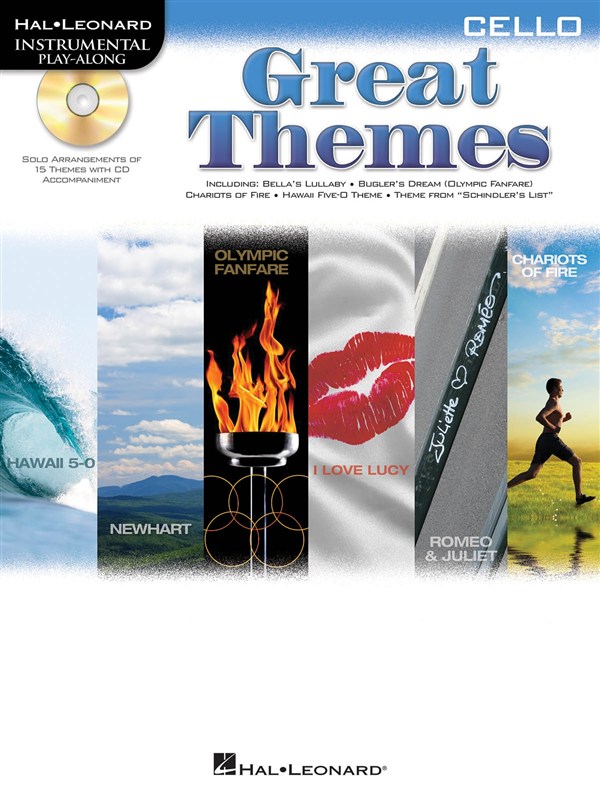 HAL LEONARD INSTRUMENTAL PLAY ALONG - GREAT THEMES + CD - CELLO