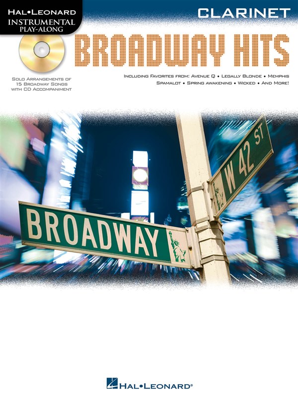 HAL LEONARD INSTRUMENTAL PLAY ALONG - BROADWAY HITS + CD - CLARINET