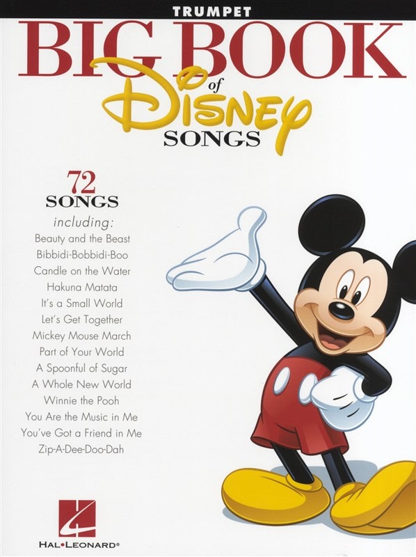 HAL LEONARD THE BIG BOOK OF DISNEY SONGS INSTRUMENTAL FOLIO - TRUMPET