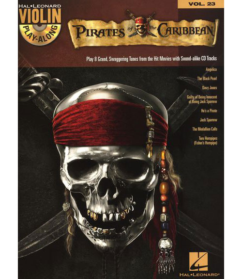 HAL LEONARD VIOLIN PLAY ALONG VOLUME 23 PIRATES OF THE CARIBBEAN + MP3 - VIOLIN