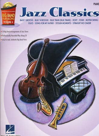 HAL LEONARD BIG BAND PLAY ALONG VOL.4 JAZZ CLASSICS PIANO + CD