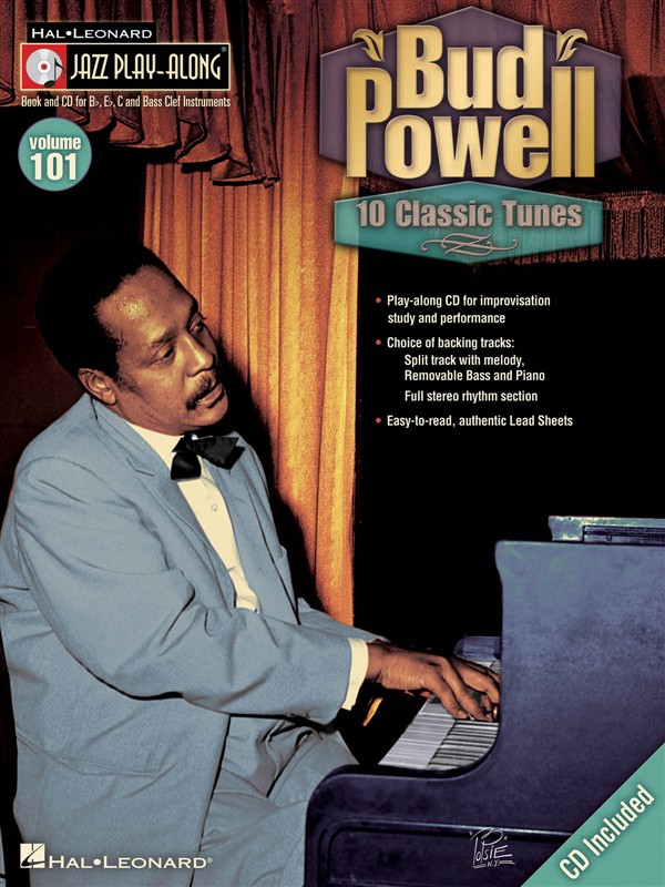 HAL LEONARD JAZZ PLAY ALONG VOLUME 101 - BUD POWELL ALL INSTRUMENTS + CD - E FLAT INSTRUMENTS