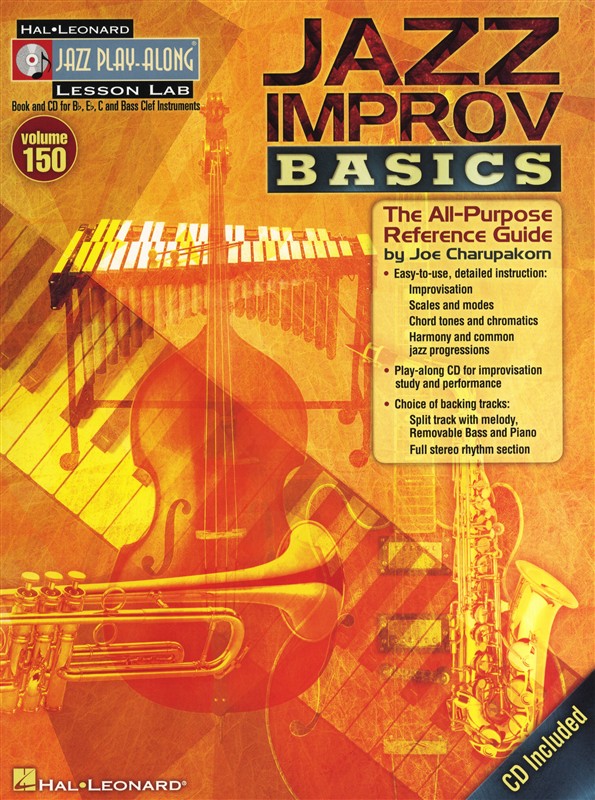 HAL LEONARD JAZZ PLAY ALONG VOLUME 150 - JAZZ IMPROV BASICS ALL INST + AUDIO EN LIGNE - B FLAT INSTRUMENTS