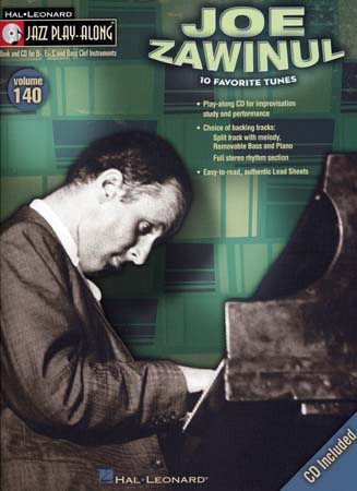 HAL LEONARD JAZZ PLAY ALONG VOL.140 JOE ZAWINUL Bb, Eb, C INSTRUMENT + CD