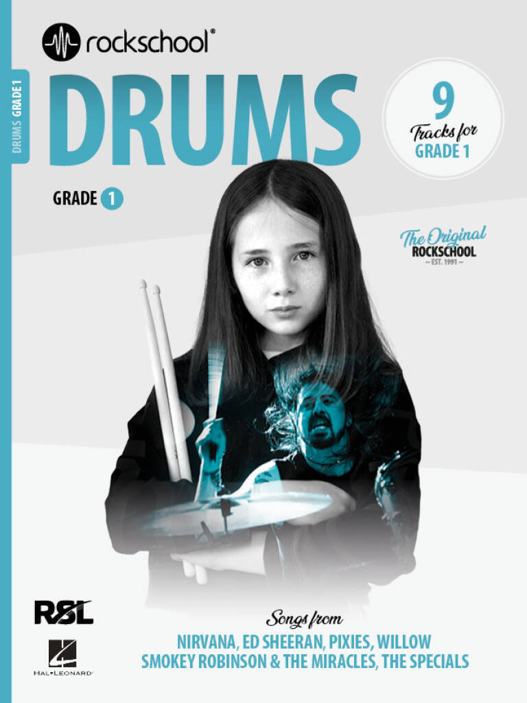 ROCK SCHOOL LIMITED Rockschool Drums Grade 1 (2024)