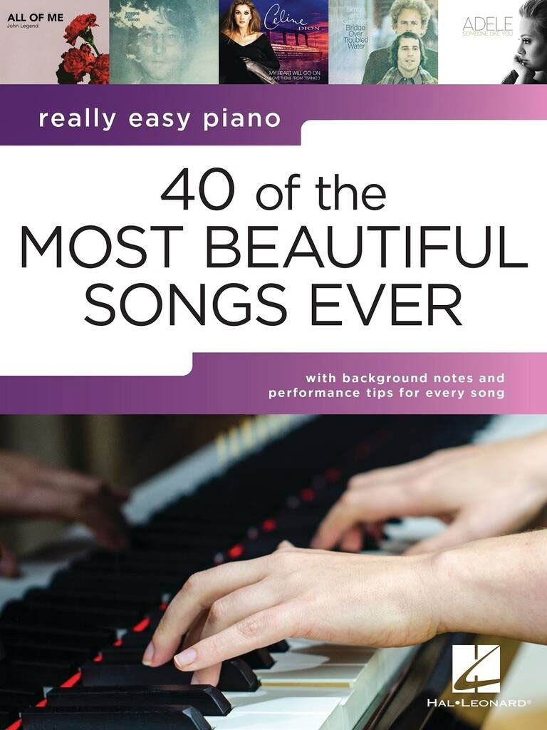 HAL LEONARD Really Easy Piano: 40 Of The Most Beautiful Songs Ever