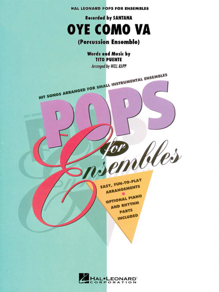 HAL LEONARD Tito Puente - Oye Como Va (percussion Ensemble)