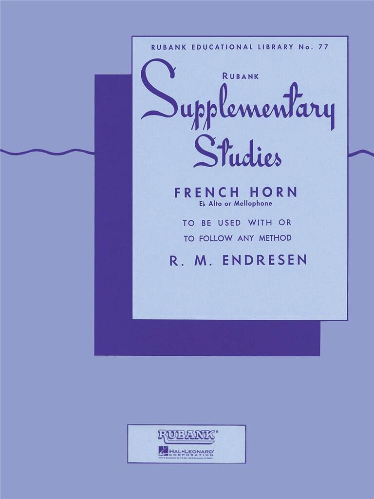 HAL LEONARD ENDRESEN R.M. - RUBANK SUPPLEMENTARY STUDIES - FRENCH HORN