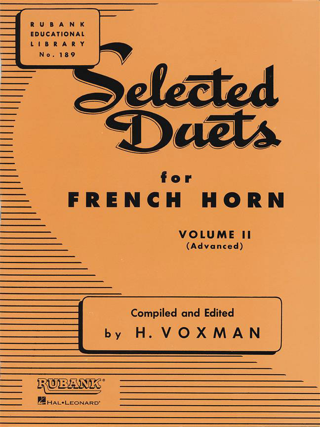RUBANK VOXMAN HIMIE - SELECTED DUETS FOR FRENCH HORN VOLUME 2 - ADVANCED