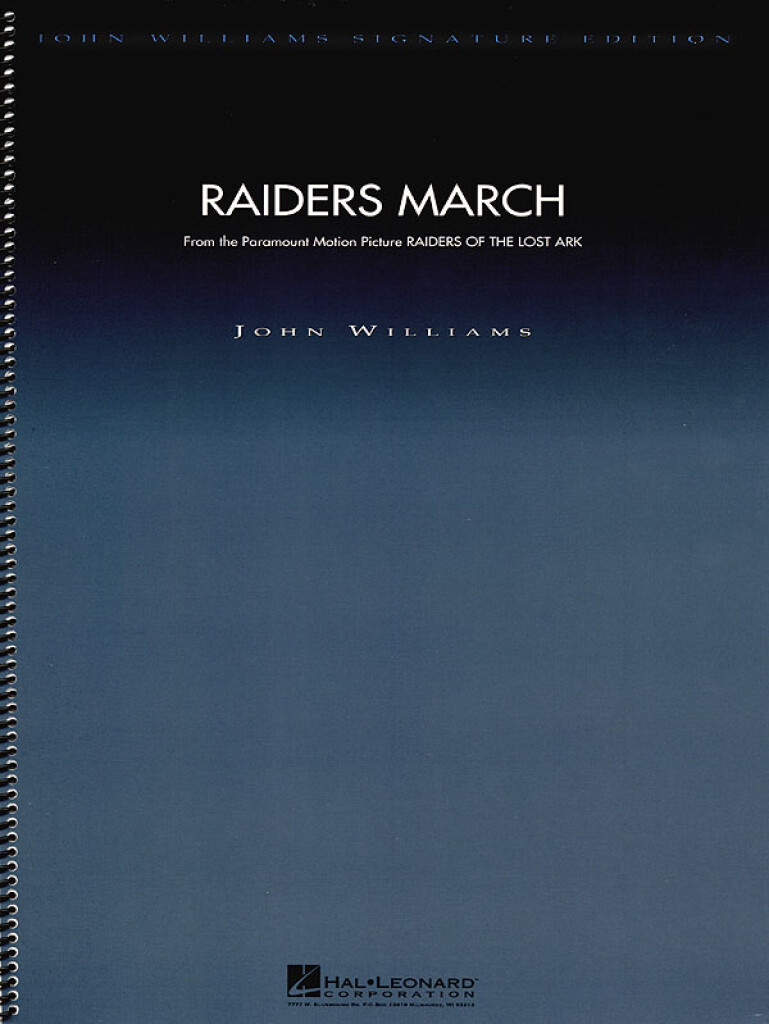 HAL LEONARD JOHN WILLIAMS - RAIDERS MARCH (FROM RAIDERS OF THE LOST ARK) - SCORE