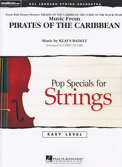 HAL LEONARD MUSIC FROM PIRATES OF THE CARIBBEAN - POP SPECIALS FOR STRINGS EASY LEVEL