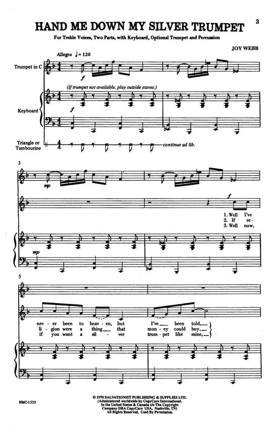 HAL LEONARD Webb Joy - Hand Me Down My Silver Trumpet
