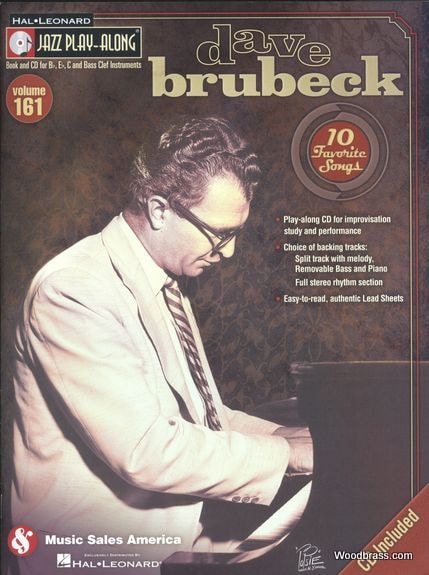 HAL LEONARD JAZZ PLAY ALONG VOL.161 - DAVE BRUBECK - BB, EB, C INST. CD 