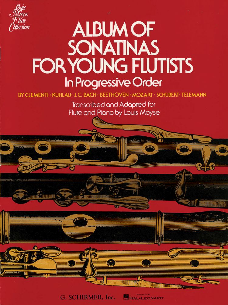 SCHIRMER MOYSE LOUIS - ALBUM OF SONATINAS FOR YOUNG FLUTISTS - FLUTE & PIANO
