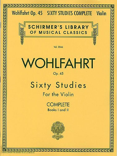 HAL LEONARD FRANZ WOHLFAHRT 60 STUDIES OP.45 COMPLETE EDITION - VIOLIN