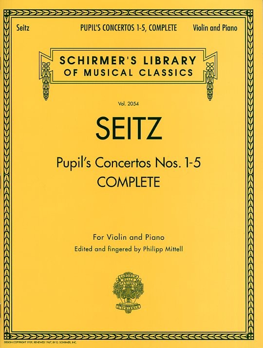 HAL LEONARD FRIEDRICH SEITZ COMPLETE PUPIL S CONCERTOS NOS.1-5 - VIOLIN