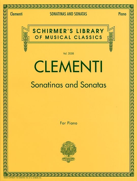 SCHIRMER CLEMENTI SONATINAS AND SONATAS - PIANO COLLECTION - 2058 - PIANO SOLO