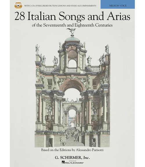 HAL LEONARD 28 ITALIAN SONGS AND ARIAS OF 17TH AND 18TH CENT PARISOTTI + MP3 - VOICE