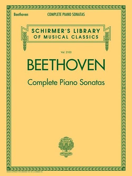 SCHIRMER Beethoven L.V. - Complete Piano Sonatas