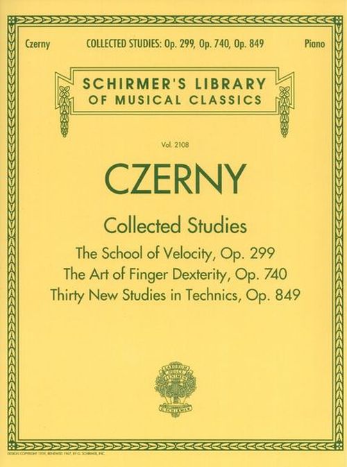 SCHIRMER CZERNY C. - COLLECTED STUDIES - OP.299, OP.740, OP.849 - PIANO