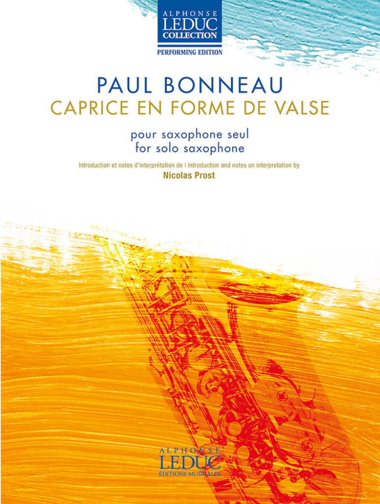 LEDUC BONNEAU P. - CAPRICE EN FORME DE VALSE - SAXOPHONE SEUL 