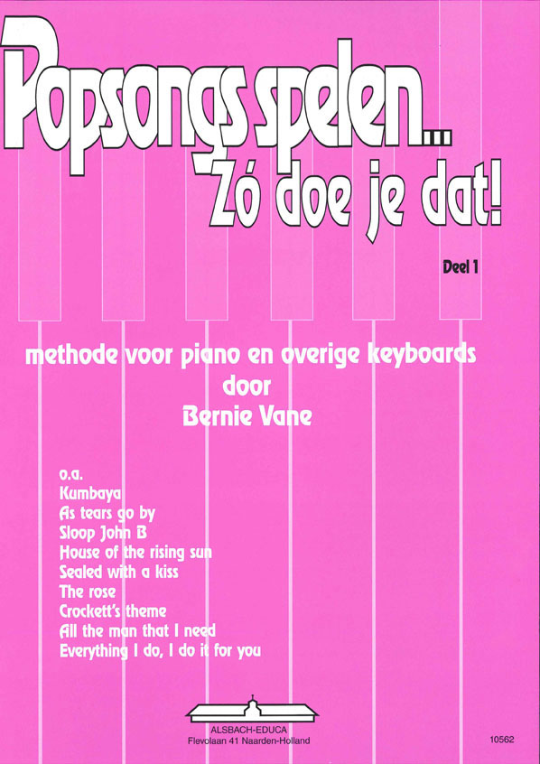 ALSBACH - EDUCA Popsongs Spelen Zo Doe Je dat 1 - Dutch version