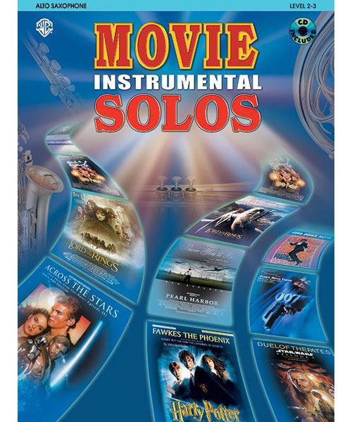 ALFRED PUBLISHING MOVIE INSTRUMENTAL SOLOS + CD - SAXOPHONE ALTO