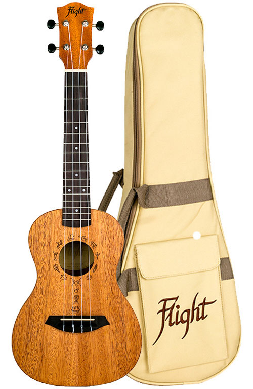 FLIGHT Flight: DUC373 Concert Ukulele - African Mahogany - Version anglaise