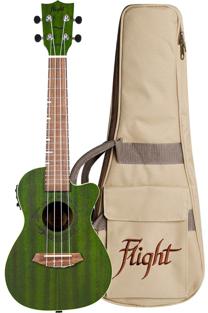 FLIGHT Flight: Gemstone DUC380 Elec Con Ukulele - Jade 