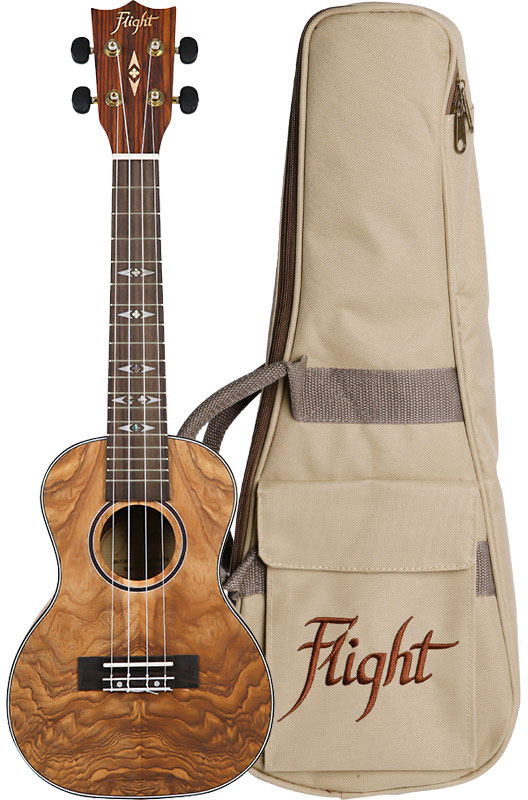 FLIGHT Flight: DUC410 Concert Ukulele -Quilted (With Bag) 